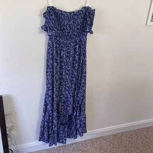 Lulus floral maxi with high slit